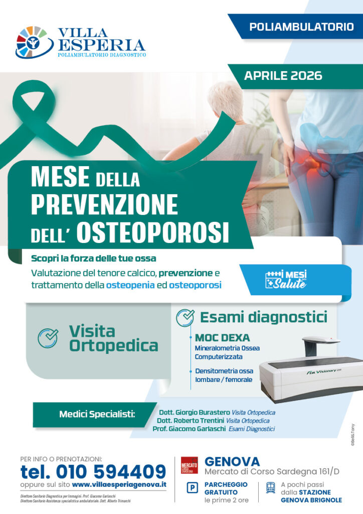 prevenzione osteoporosi MOC DEXA Genova densità ossea